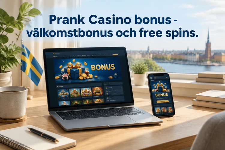 Prank Casino bonus - välkomstbonus och free spins
